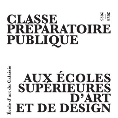 Classe prépa art & design > Journée Portes Ouvertes >16.03.24